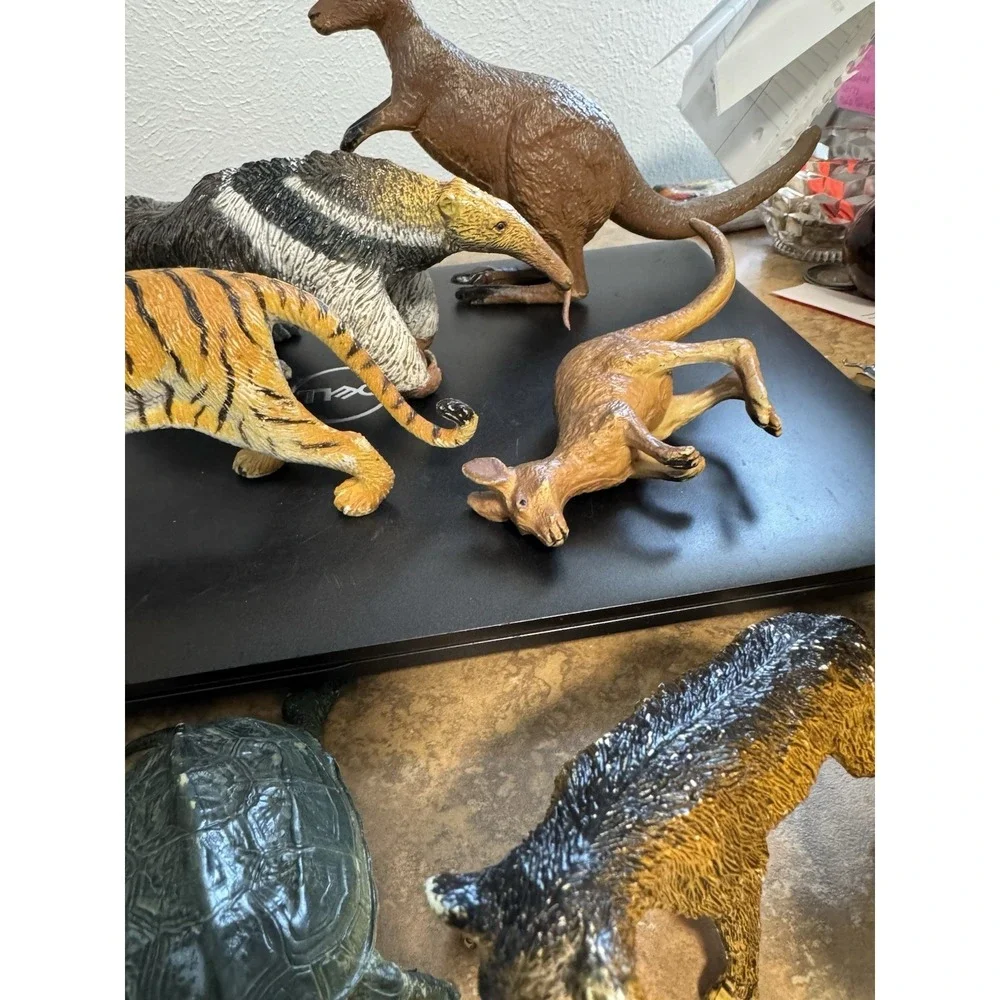 Wild Animals Solid Rubber Lot Of 12